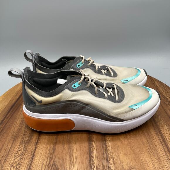 Nike Air Max Dia SE Shoes Womens Size 9 Phantom Grey Orange Running Comfort Gym - Picture 1 of 8